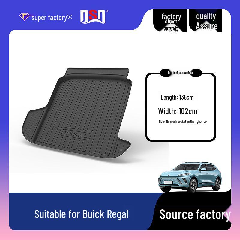 Waterproof, Non-Slip, Wear-Resistant Trunk Mat for 2009-2024 Buick Regal/Regal GS - All-Season Use