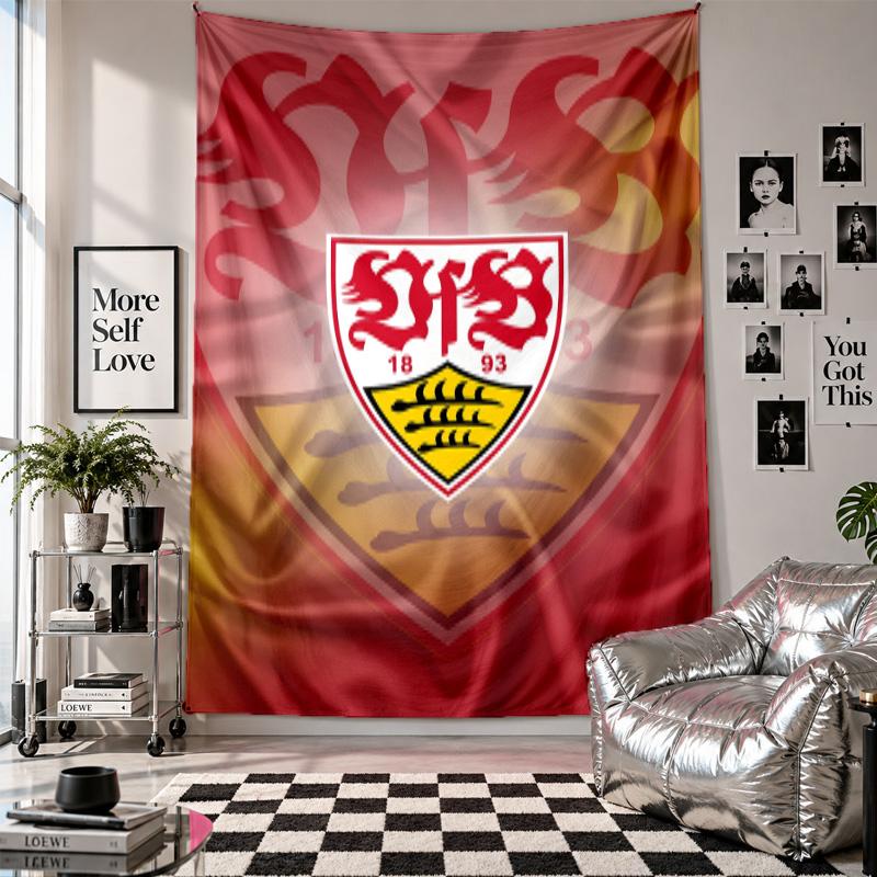 VfB Stuttgart Wall Tapestry Home Decor Wall Hanging Cloth for Bedroom Living Room Background