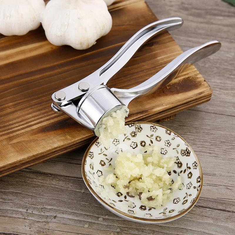 Garlic Crusher Stainless Steel Garlic Crusher Handheld Garlic Pressing Crusher Ginger Crusher Kitchen Tools
