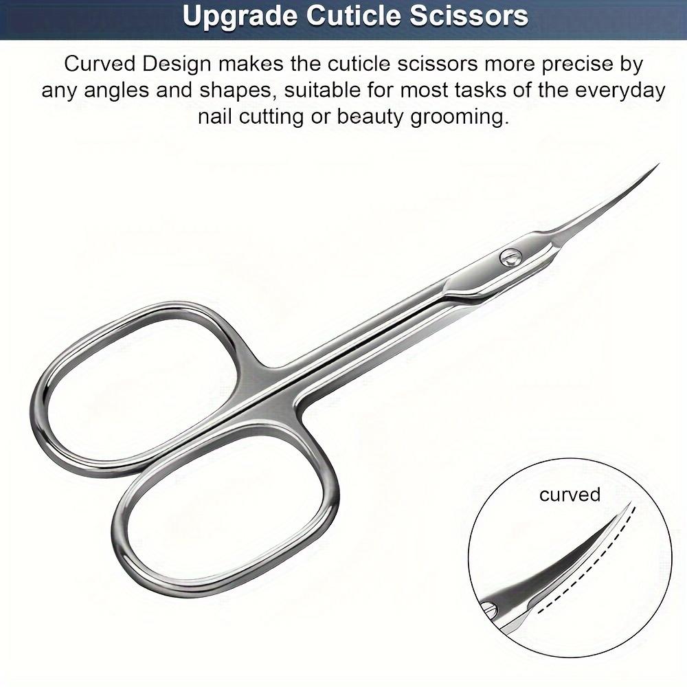 A Stainless Steel Dead Skin Scissors, Suitable For Removing Dead Skin, Trimming Eyebrows, False Eyelashes, And Nail Care Tools For Makeup.