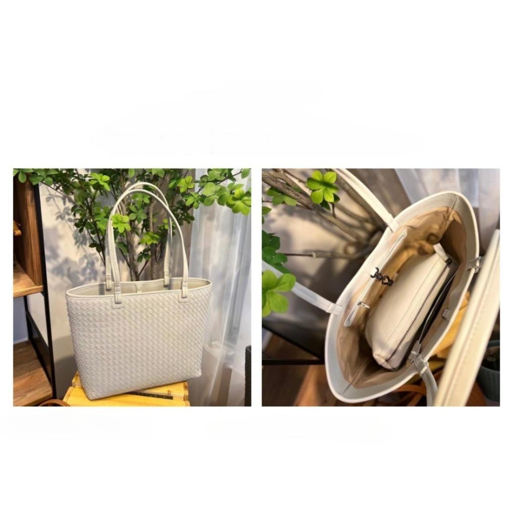 2026 New handwoven bag large capacity leather women's bag soft leather shoulder handbag women's bag