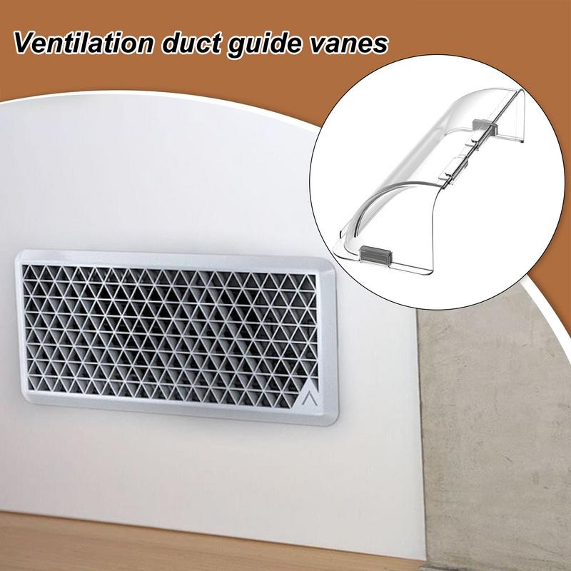 Magnetic Air & Hear Deflectors Transparent Adjustable Floor Vent Deflector Air Circulation Accessories For Home Or Office
