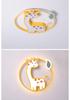 2025 Modern Giraffe Cartoon Ceiling Lamp for Children's Bedroom