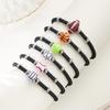 Pulsera con dijes de Fútbol Béisbol Baloncesto para Hombres Mujeres Simple Ajustable Cuerda Negra Pulsera Trenzada Regalo para Niños Amantes del Deporte