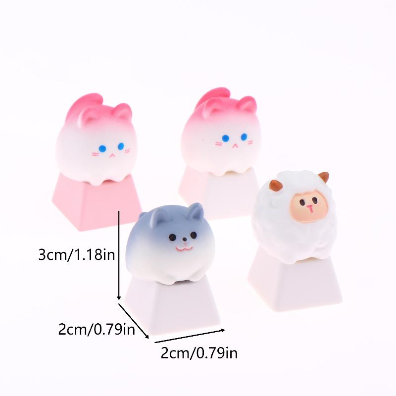 Roztomilá Kreslená 3D Zvířátka Krytky Kláves Mechanické Klávesnice Krytky OEM Výška Krytky Kawaii DIY Příslušenství pro Klávesnici Dívčí Dárky