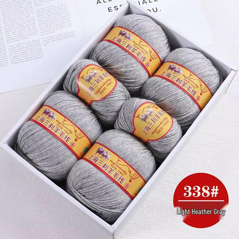 Premium Medium Thick Pure Goat Wool Yarn Balls for Handmade DIY Scarves