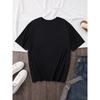 European Size Men'S Casual Crew Neck T-Shirt with Bowling Cat & Glasses Graphic, Knit Fabric, Slight Stretch, Regular Fit, Summer Top