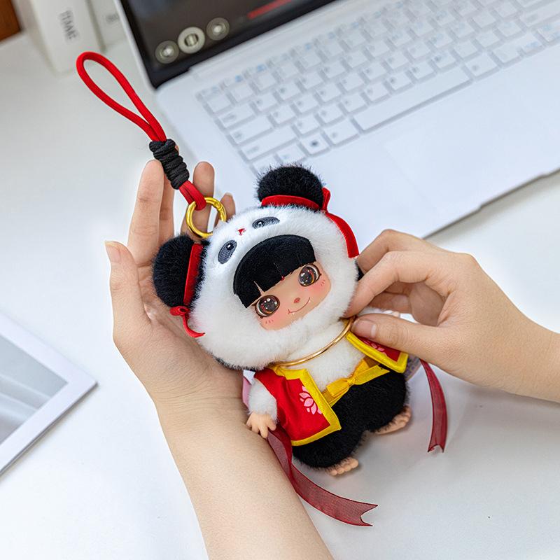 Vinyl Series Plush Toy Doll Nezha Doll Werewolf Bag Pendant Tide Play Girl Birthday Gift