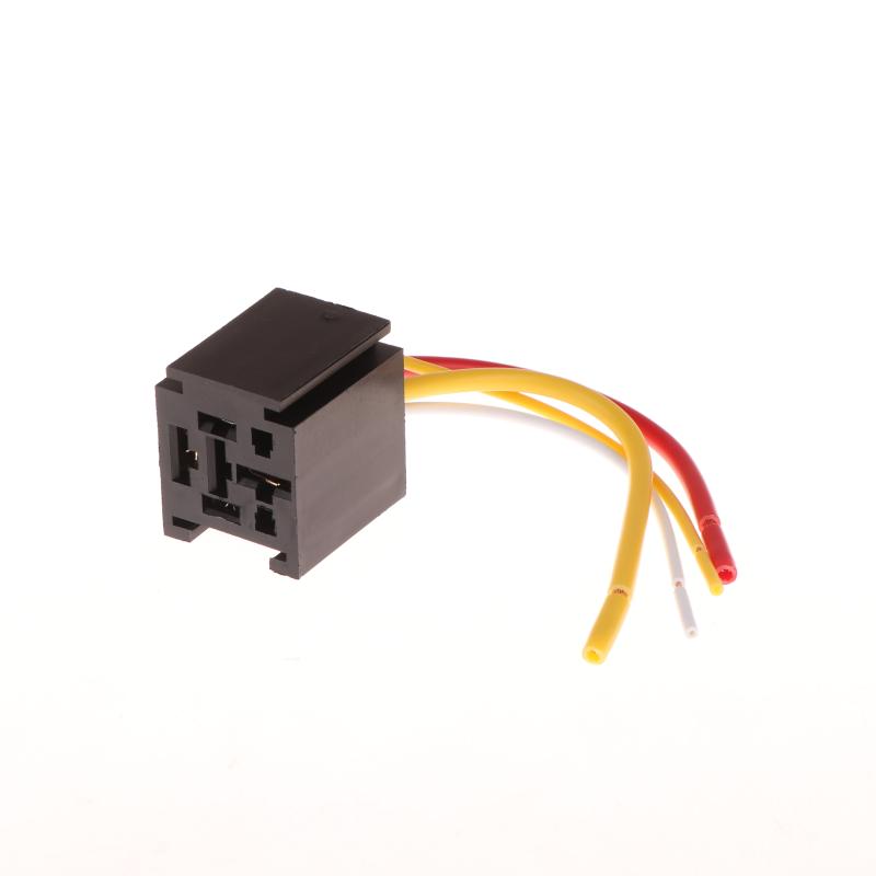 1Set 4/5 Pin Automotive Relay 12V DC 24V 40A Waterproof Relay For Motorcycle Headlight Air Conditioner With Socket Relays 5