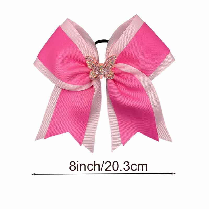 Cross-border Style Swallowtail Bow Hair Tie: Double Layer Butterfly Headwear for Kids