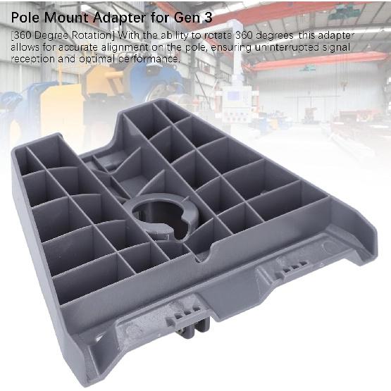 Flat Pipe Adapter, Gen 3 Pole Mount Internet Kit Satellite Standard Dish Bracket, V3 Mount Plate Roof Mounting Holder, Up To Inner Diameter 39mm