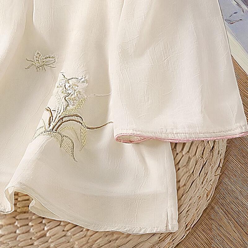 Women's New Chinese Style Embroidered Chiffon Blouse