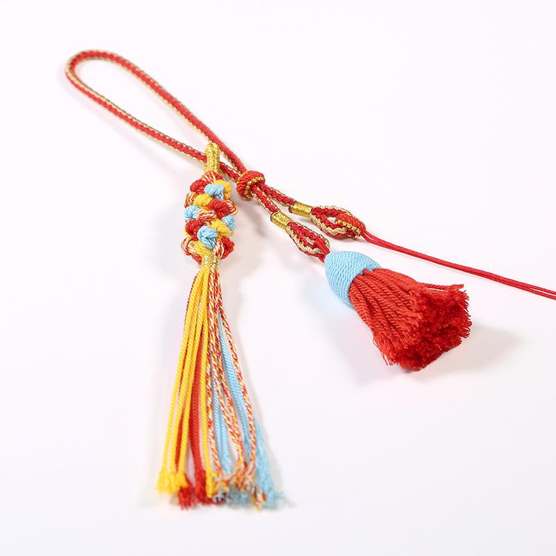 

Pendant rope tassel cotton rope corn ear DIY Tibetan thangka cotton thread tassel handmade hanging decoration hanging rope bag