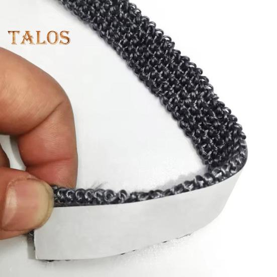 10/12/15MM x 2M Fiberglas-Kamintür-Dichtungsstreifen, selbstklebendes Hochtemperatur-Holzofentür-Ersatz-Flachdichtungsseilband