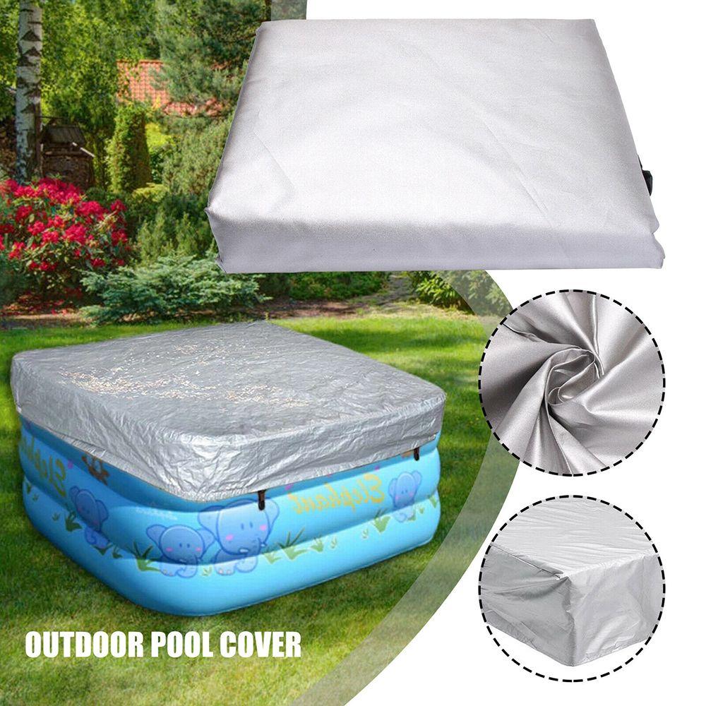 Anti-UV Dustproof Waterproof Swimming Pool Cover Spa Bathtub Cover Hot Tub Protective Cover Oxford