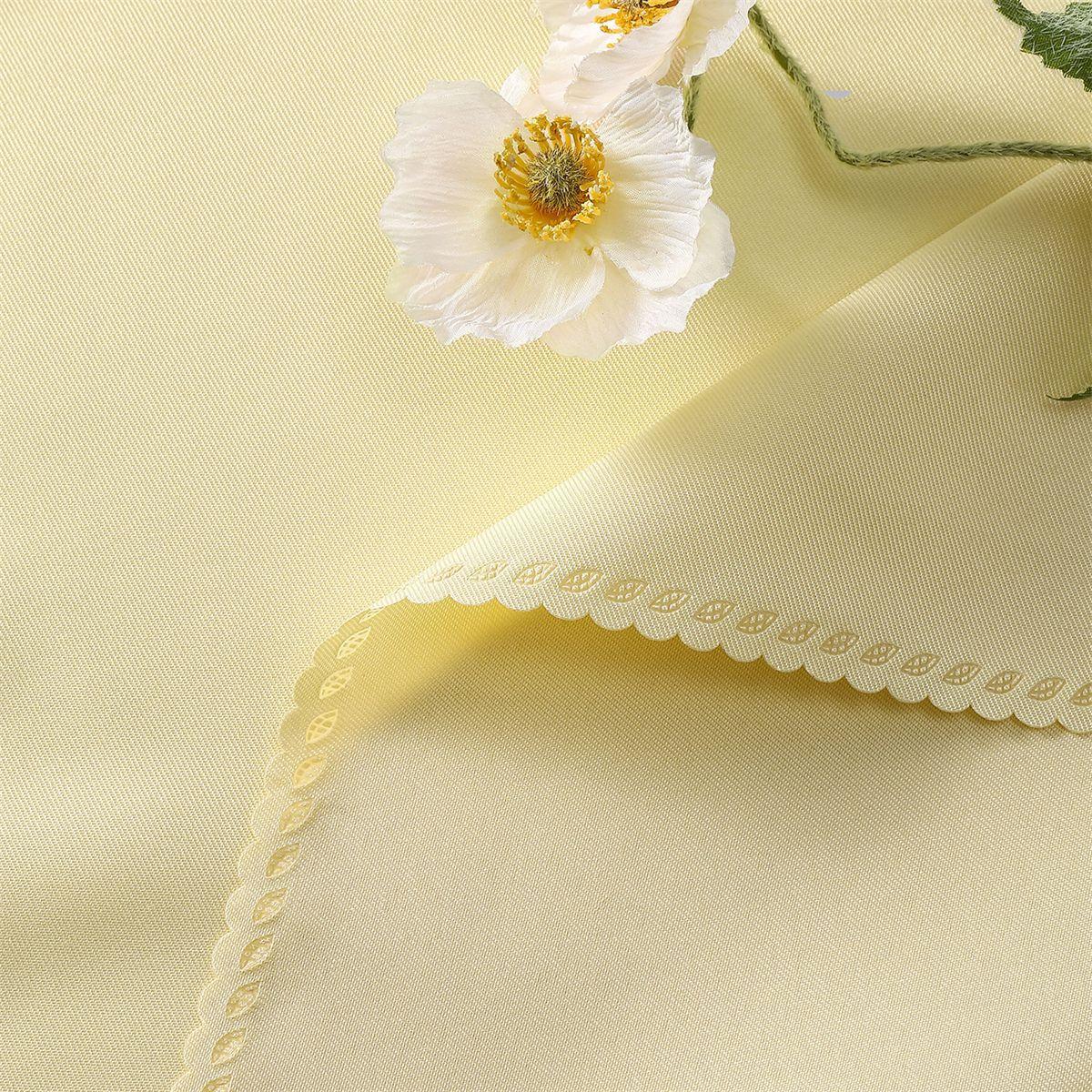 Set of 6 Cloth Napkins 48x48cm Washable Polyester Luxury Dinner Soft Damask Cocktails Premium Quality Fabric Fancy Table Napkins