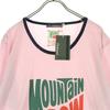 unused Mountain Dew Print Short sleeve T-shirt LL pink Men's Used