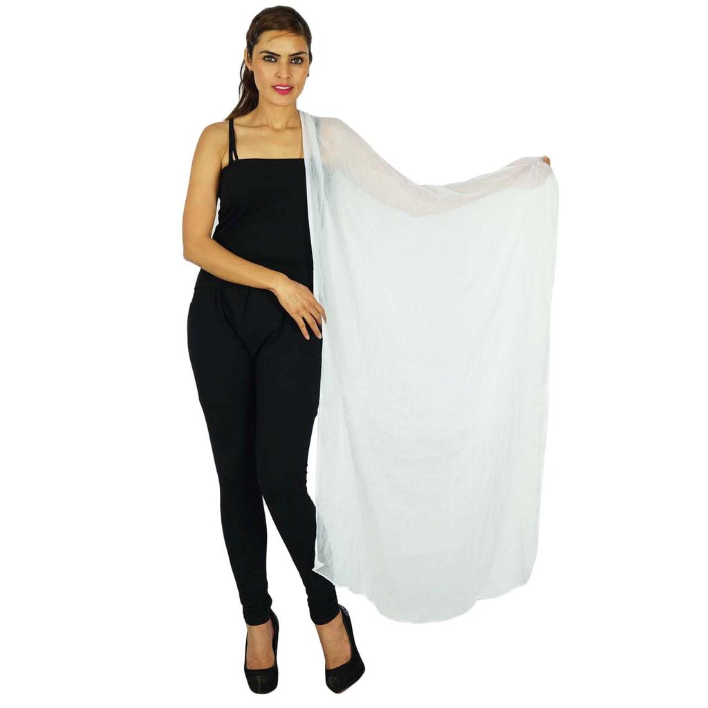 Indische Mode Chunni Hijab Lange Dupatta Chiffon-Mischung Halswickelschals
