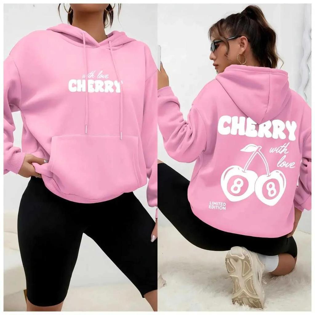 SOLY HUX Women's Casual Long Sleeve Pullover Drawstring Hooded Sweatshirt for Autumn and Winter