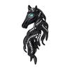 Horse Brooch Sparkling Rhinestones Inlaid Enamel Brooch Pin Clothes Hats Bags Badge Fashionable Accessory