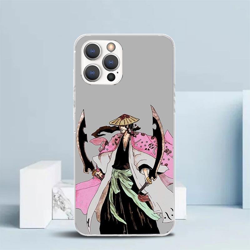 Bleach Kyoraku Shunsui Phone Case For IPhone 16 17 Air 16E 15 14 Plus 13 Mini 12 11 Pro Max 7 8 + SE 2020 Soft TPU Back Cover 16