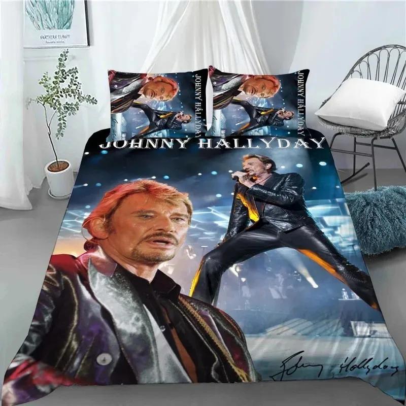 Johnny Hallyday Bedding Set For Bedroom Soft Modern Bedspreads Comefortable Kids Duvet Cover Quilt Cover And Pillowcase