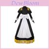 Playing Death Game To Put Food On The Table Cosplay Costume Red Girl Maid Dress For Anime Role Play