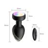 LED Colorful Light Butt Plug for Women Men Anal Plug Vibrator Wireless Remote Control Buttplug Prostate Massager Adults Sex Toys