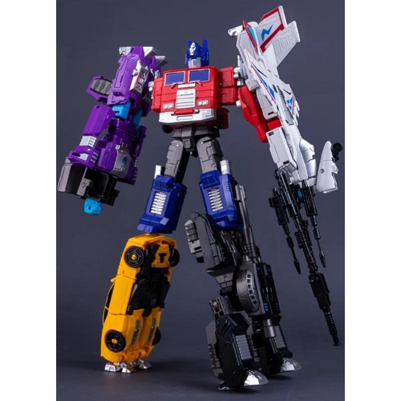 New Transformation Toys Predaking Action Figure Devastator Robot Car Engineering Vehicle Excavator Model Kids Gift IN NO BOX 5 1 Poseable Articulated