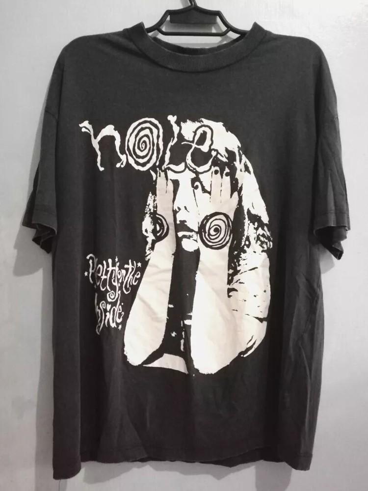 Hole 90s Группа Pretty On the Inside Базовый Черный 90s Короткий рукав S-5XL Унисекс Футболка XXL
