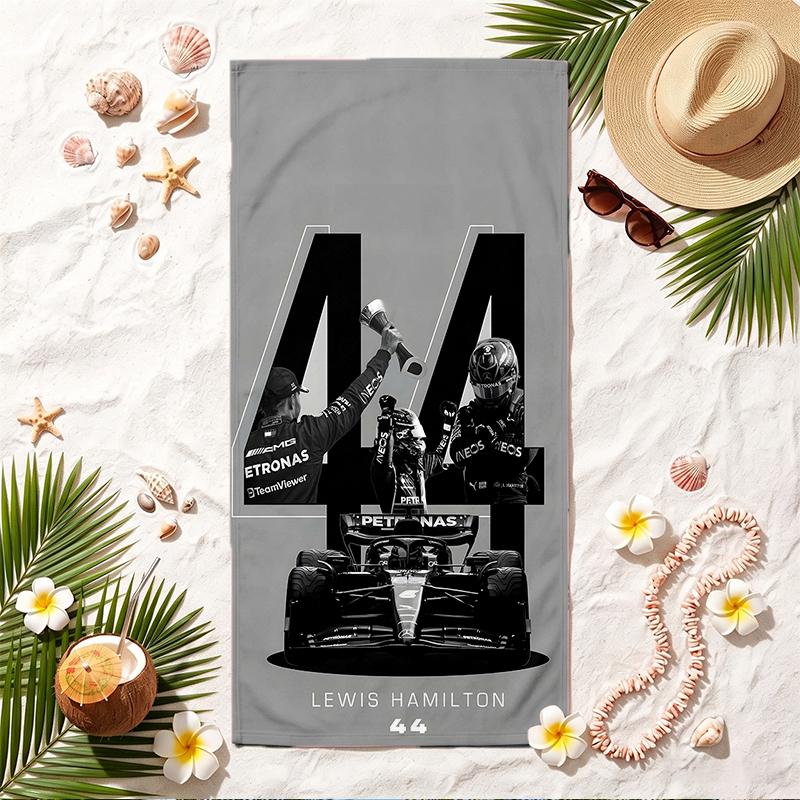 Lewis Hamilton Soft Beach Towel Stylish Beach Pool Towel for Summer Seaside Vacation Travel