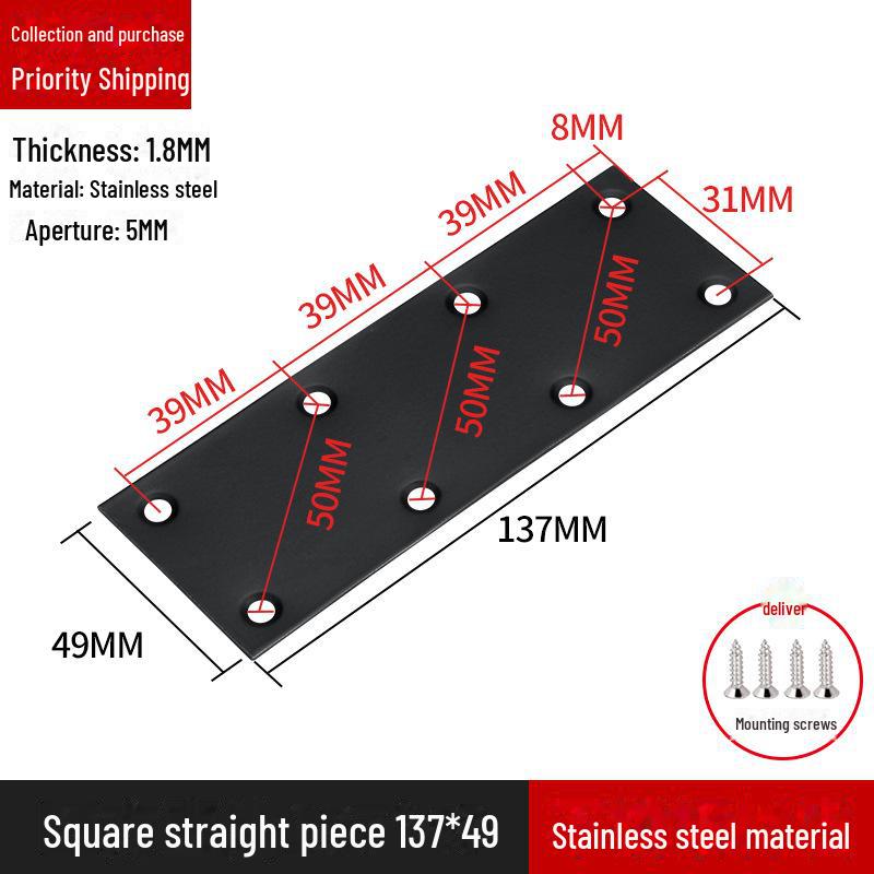 L-förmiger Regalträger aus Edelstahl, 90-Grad-Rechtwinkelverbinder
