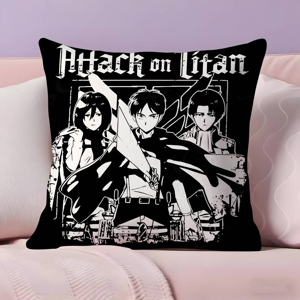 Anime A-Attack On T-Titan Pillow Case Pillowcase Ultra Soft Skin Friendly Fabric Cloud Like Comfort & Concealed Zipper