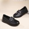 New Spring and Autumn Mother Shoes Single Shoes Leather Soft Sole Comfortable Middle-aged Leather Shoes Middle-aged and Elderly Women's Shoes Elderly
