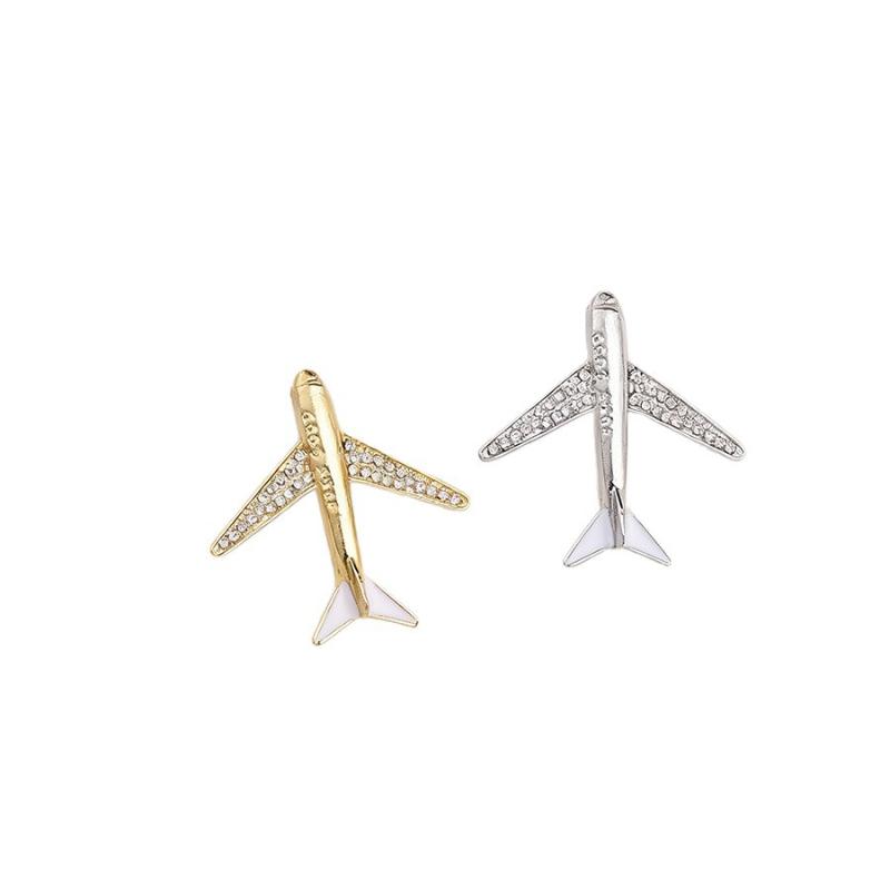 1Pcs Fashion Airplane Pins Men'S Aircraft Decoration Brooch Suit Corsage Father'S Day Jewlery Gift Creative Accessories