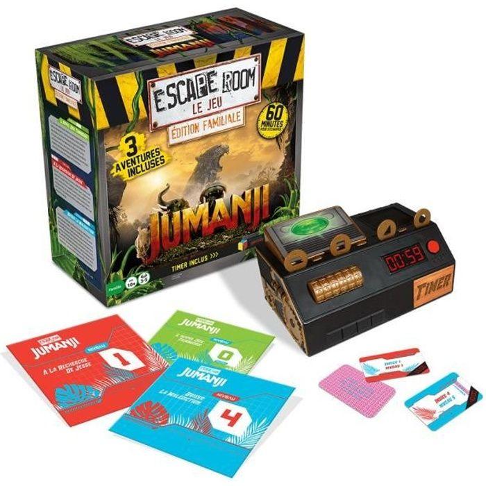 RIVIERA GAMES - Escape Room le Jeu - Coffret de 3 aventures - JUMANJI