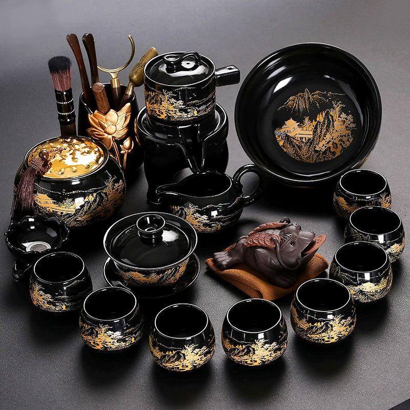 

Light Luxury Ceramic Automatic Tea Set