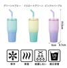 CB Japan Tumbler with straw and green x vacuum stainless ANIE2WAY Tumbler SANTECO lid, blue, 670ml, insulated, steel, 2-layer structure, 670,