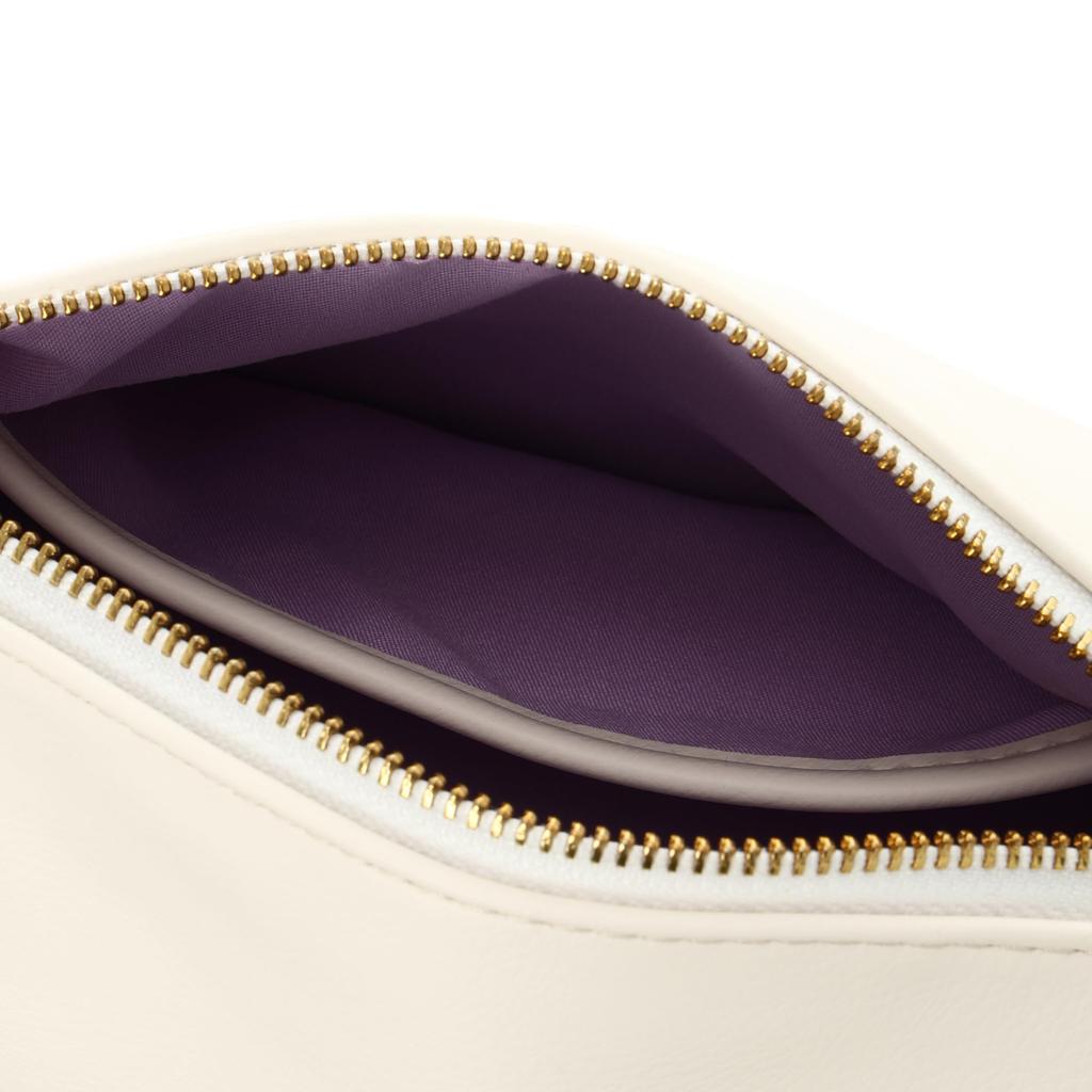 Synthetic leather horizontal shoulder bag