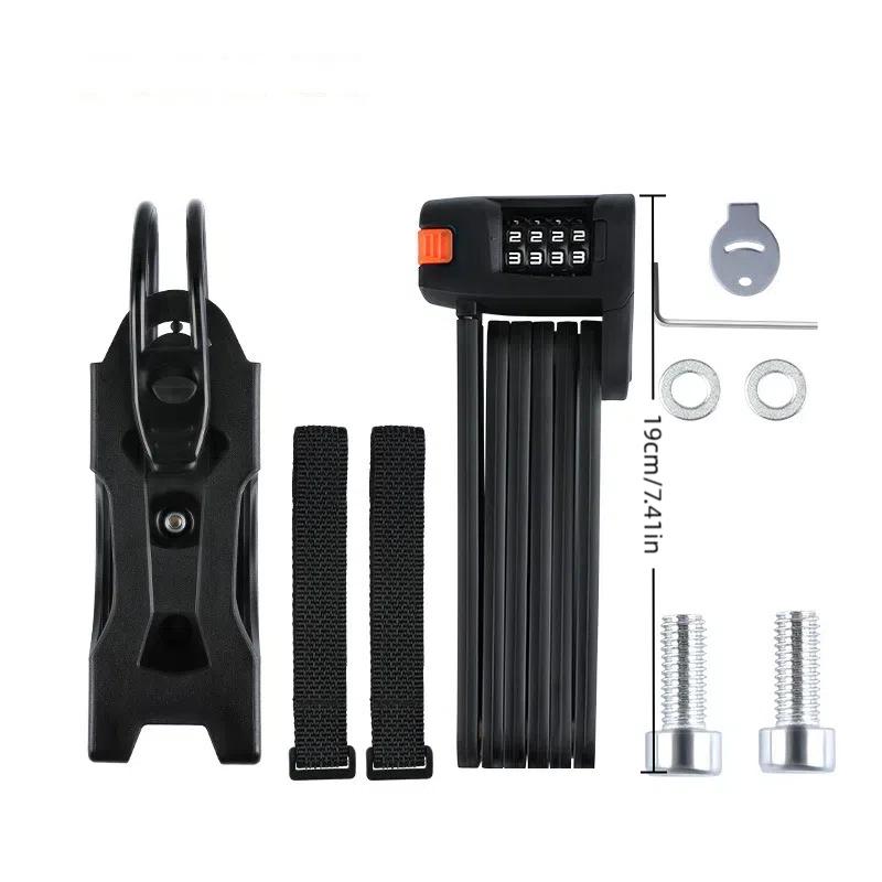 Alloy Steel Four-Digit Combination Lock Bicycle Folding Combination Lock Anti-theft Four-digit Combination Lock Rust-proof Lock