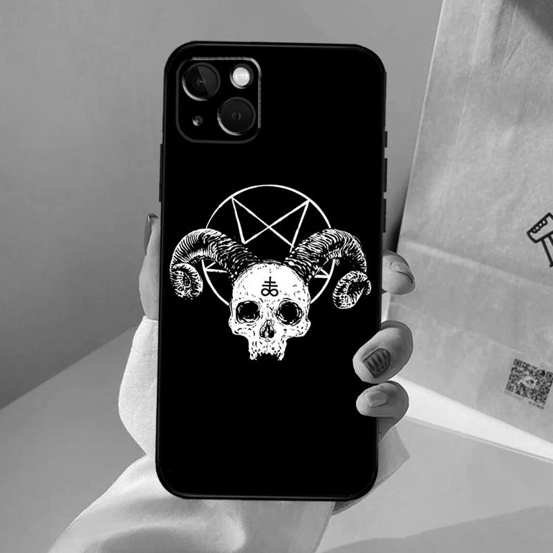 Ram Skull Skeleton Horror Phone Case For iPhone 17 Air 16 14 13 12 11 15 Pro Max 13 12 Mini 15 16 Plus 16e Cover Coque