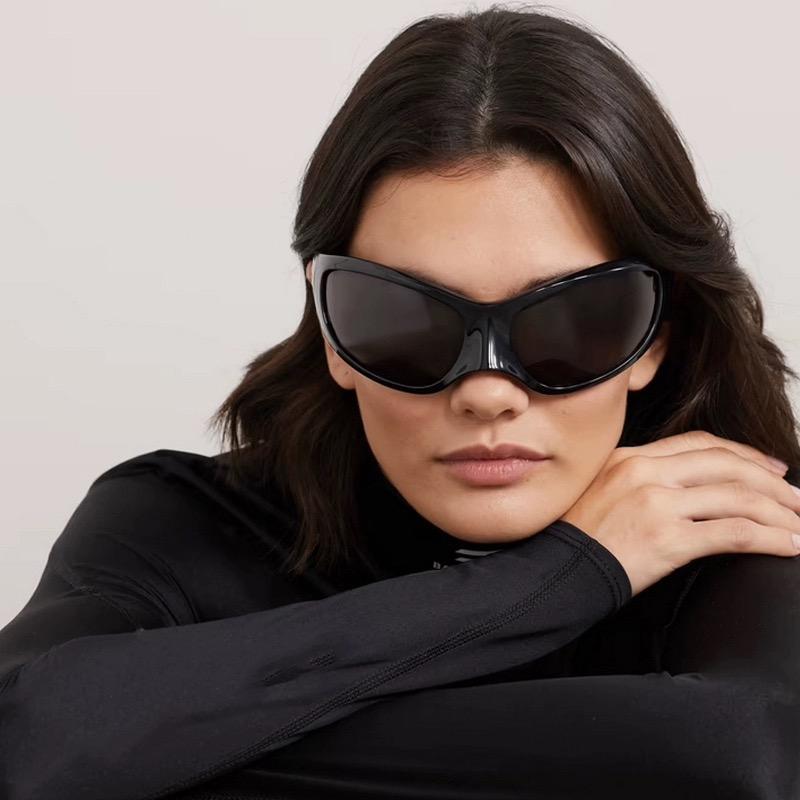 Fashion Brand Designer Luxury Oversized Cat Eye Sunglasses Women For Men  Vintage Punk Sun Glasses Outdoor Sport Goggles