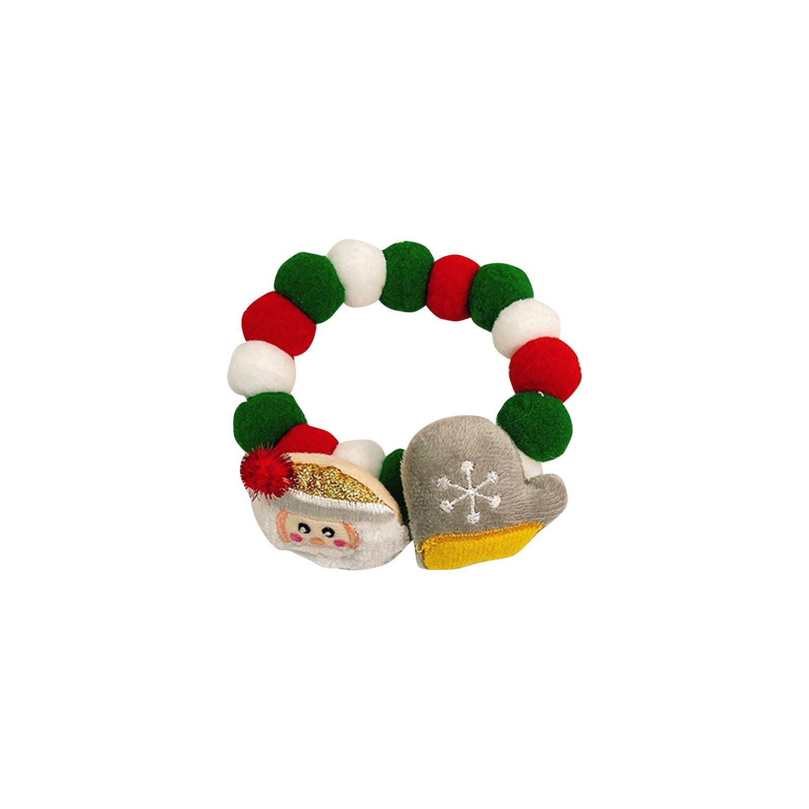 

Рождественский плюшевый шарик для собак и кошек, мягкий ошейник, аксессуары для шеи домашних животных, милый помпон, шарик для ожерелья, праздничный подарок для щенка, котенка 25cm