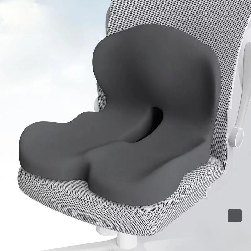 Ergonomic Office Chair Cushion with Backrest, Soft Washable Pad for Hip and Waist Relief, Supportive Seat Pillow