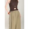 Tencel Linen Pants Women's Summer Thin Cotton and Linen Wide-leg Pants Cropped Pants Bloomers Commuter Casual All-match