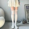 Lace Socks for Girls, Spring Girls, Mid-calf Socks, Jk Pile Socks, Patchwork Lace Over-the-knee Long Cotton Socks, Sweet