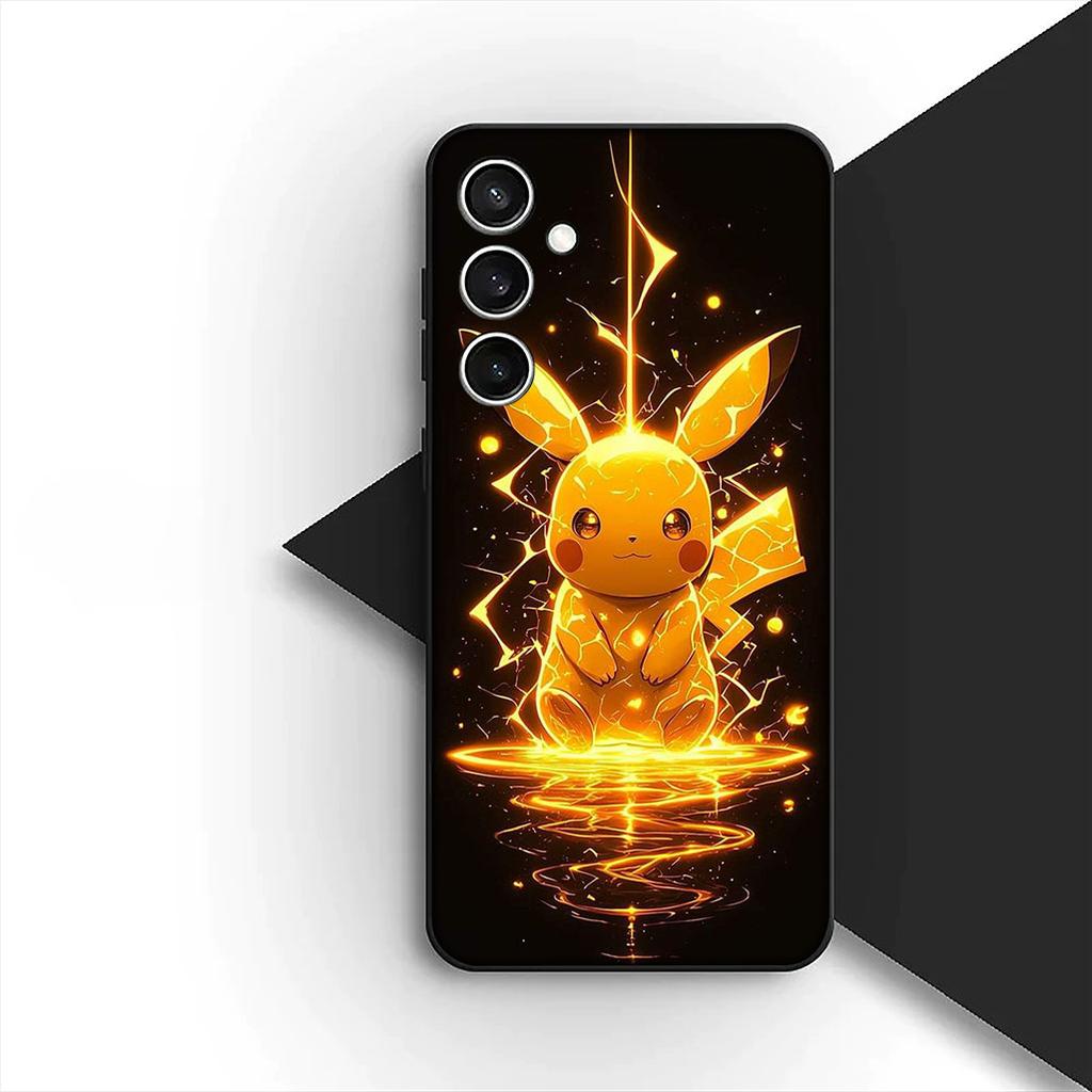 Mew two P-Pokemons P-Pikachus GO Phone Case for OPPO A80 A18 A16 A40 A17 A15 A38 A78 A79 A54 A57 A12 A60 4G 5G Protective Cover