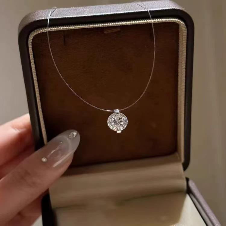 

Ожерелье со звездой «Слезы русалки»: Подвеска из стерлингового серебра 925 пробы с муассанитом 1 карат 925 Silver