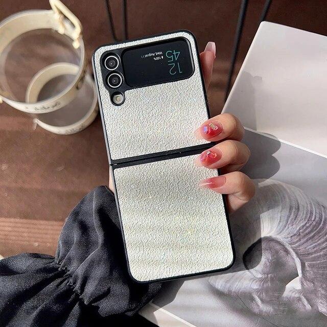 

Блестящий флип-чехол с градиентом для Samsung Galaxy Z Flip5 Flip4 Flip3 противоударный роскошный чехол для телефона Galaxy Z Flip 5 Shell Coque For Z Flip 3