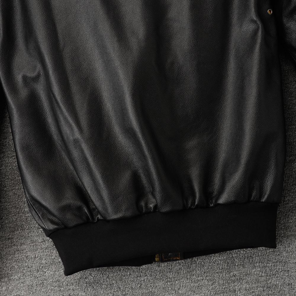 Black Brown Genuine Cow A2 Leather Jacket Men Real Cowhide Pilot Coat Air Force Flight Suits Spring Autumn